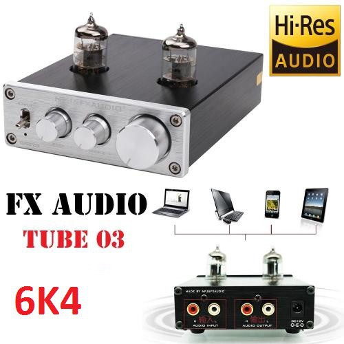 Âm Ly FX Audio TUBE-03 6J1 Preamplifier Đèn, Chỉnh Bass-Treble -dc3449