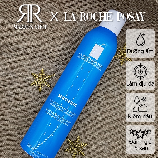 [Hàng Pháp] Xịt khoáng cho da dầu mụn La Roche-Posay Serozinc 300ml