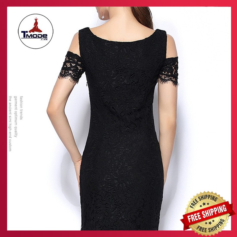 [VIDEO + ẢNH THẬT] ĐẦM REN DỰ TIỆC ĐUÔI CÁ HỞ VAI CAO CẤP | BigBuy360 - bigbuy360.vn