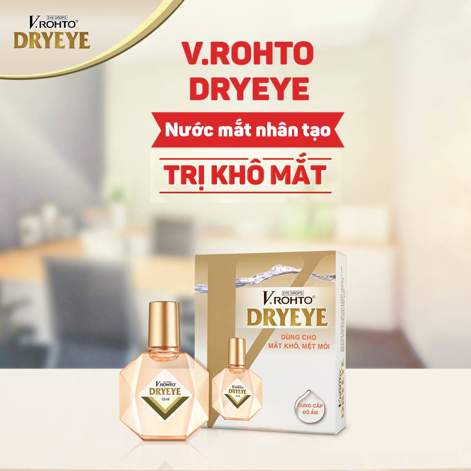 V.ROHTO DRYEYE - NHỎ MẮT DÙNG CHO MẮT KHÔ, MỆT MỎI