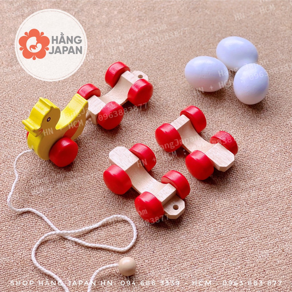 Đồ chơi vịt kéo trứng cho bé cho bé từ 6 tháng trở lên