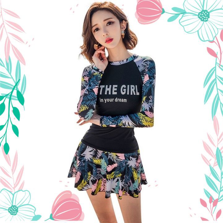 Bikni 2 Mảnh Dài Tay Dáng Váy Thời Trang | BigBuy360 - bigbuy360.vn