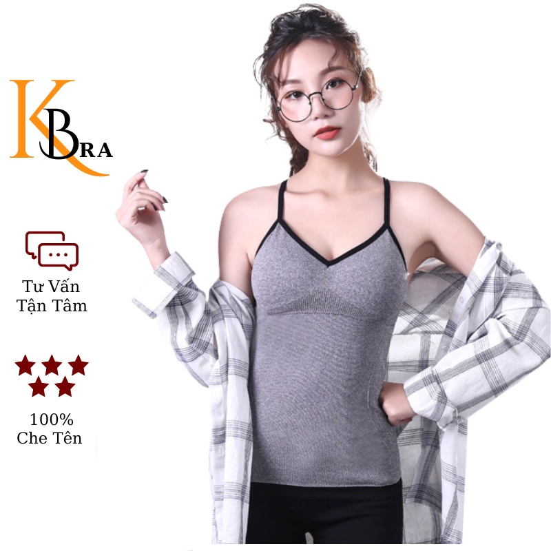Áo lót ngực dáng dài có đệm mút dây chéo đan lưng quyến rũ cho nữ KBRA 8832