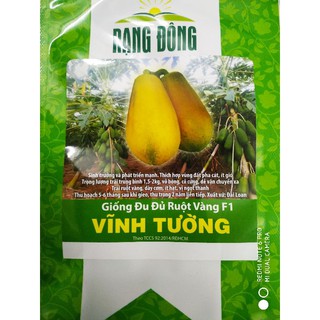 Hạt giống Đu đủ ruột vàng Vĩnh Tường 5 hạt ❤️FREESHIP EXTRA❤️