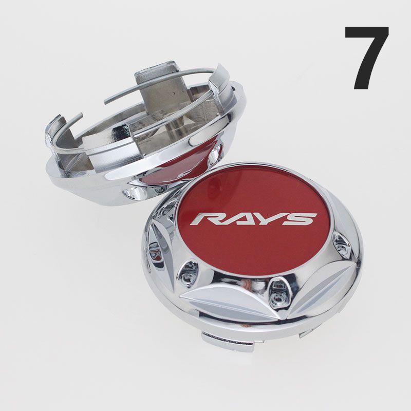 Bộ 4 nắp chụp mâm bánh xe hơi họa tiết volk / rays 2020 kích thước 68mm