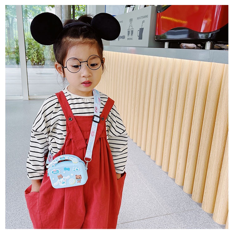 Túi Đeo Chéo Cho Bé, Túi Đeo Chéo Trẻ Em, Túi Hoạt Hình Mini Cho Bé Đi Chơi, Du Lịch, Đựng Lì Xì Tiện Lợi (Mẫu Túi Vuông