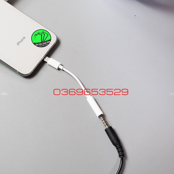 [Mua 1 Tặng 1] Cáp chuyển đổi Lightning sang Jack 3.5mm dành cho Iphone 7,7 Plus,8,8 Plus,X,XS -TẶNG KÈM CÁP SẠC UK