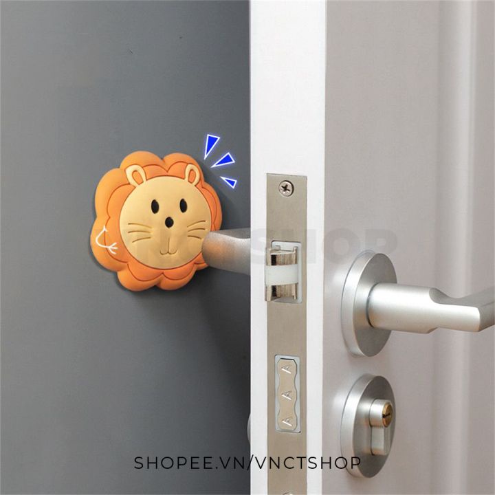 Miếng chặn cửa chống va đập đệm chắn cửa cao su silicon dán tường tủ bàn ghế giảm tiếng ồn