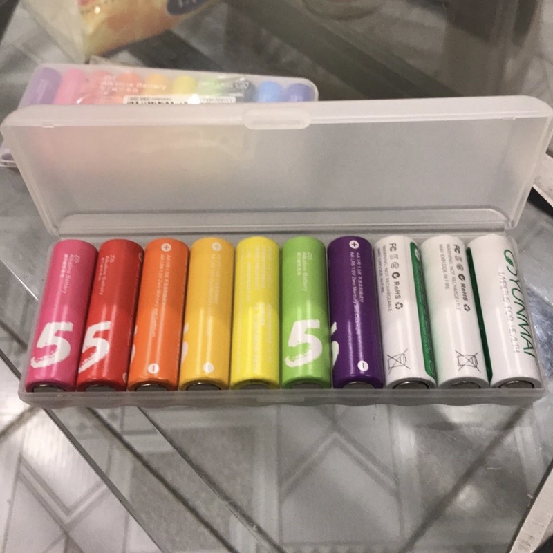 10 viên Pin tiểu AA / AAA XIAOMI Rainbow Battery ( hộp 10 viên）