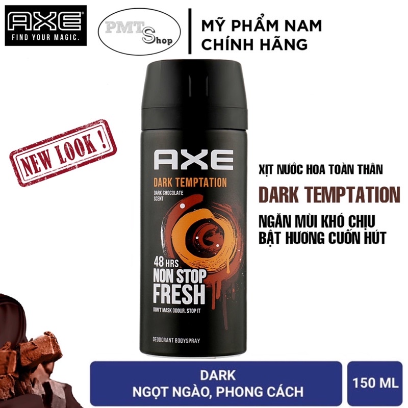 Combo 2 Xịt khử mùi toàn thân nam AXE Musk 150ml x 2 chai hương nước hoa