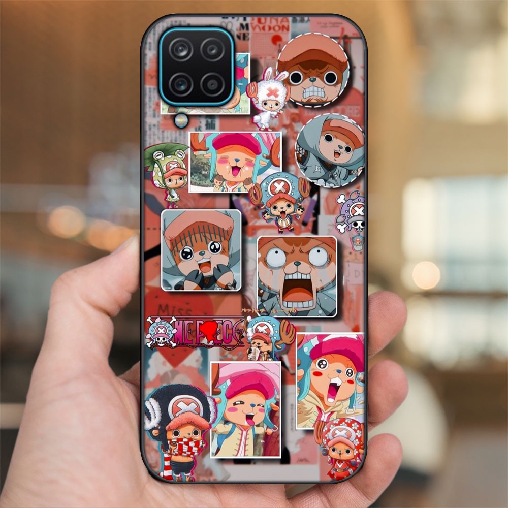 Ốp lưng Samsung A12 5G, M12 viền đen in hình Chopper One Piece Đảo Hải Tặc