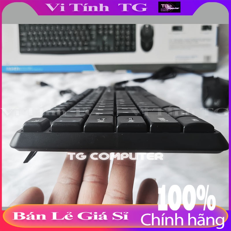 Combo bàn phím và chuột có dây văn phòng, học online bền bỉ kiểu dáng hiện đại