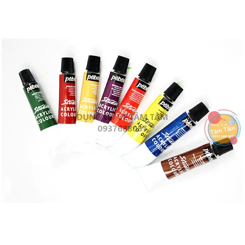 [ TÂM TÂM ]-Màu acrylic Pebeo, màu vẽ, Màu Acrylic-