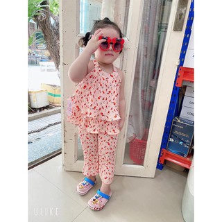 Set bộ vải lụa xếp li siêu cưng