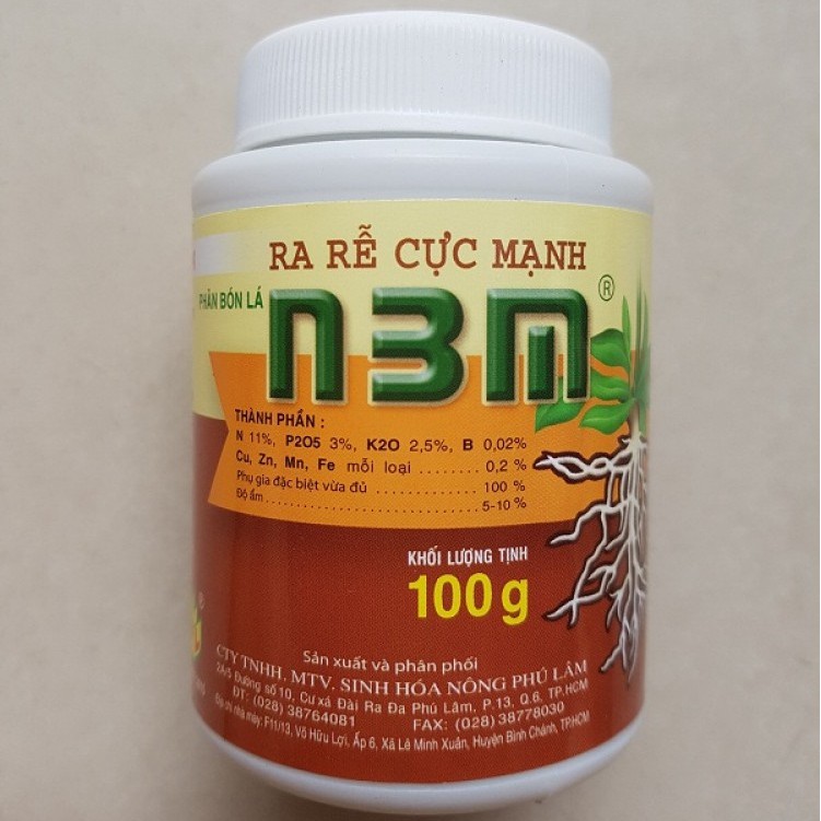 Phân Bón Lá KÍCH Rễ N3M 100g, ra rễ cực mạnh n3m cho cây trồng