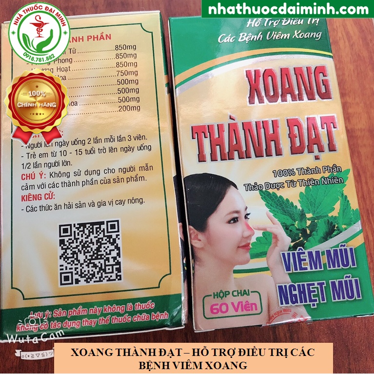 Viên Uống Xoang Thành Đạt Lọ 60 Viên
