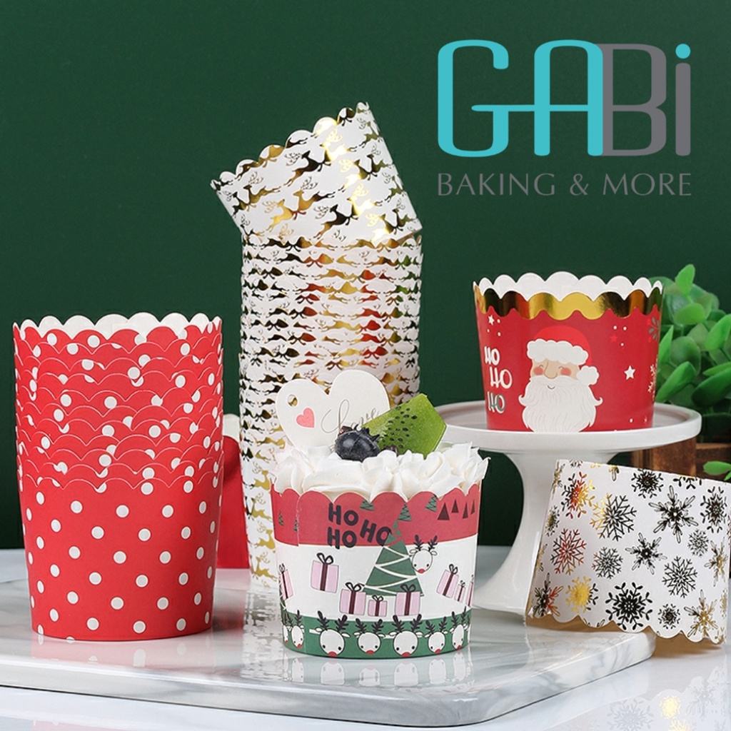 Cup giấy cứng 7cm đựng cupcake (50 cái)