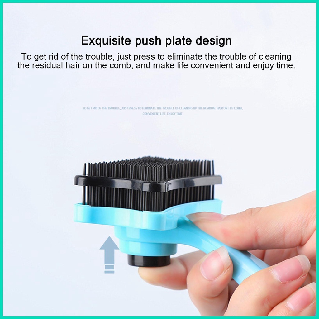 Bàn chải lông cún/ mèo tự làm sạch tiện dụng