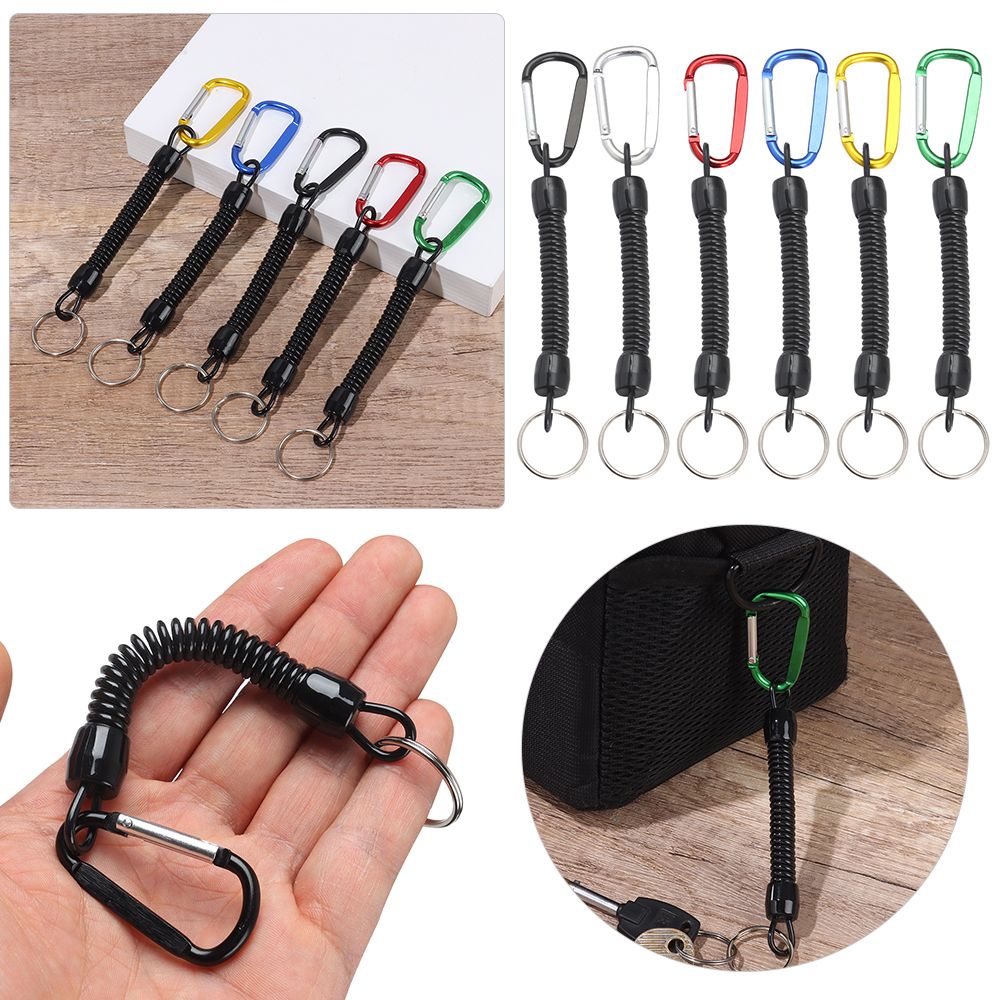 Dây Móc Khóa Chống Thất Lạc Bằng Nhựa Co Giãn Có Thể Thu Gọn Chất Lượng Cao