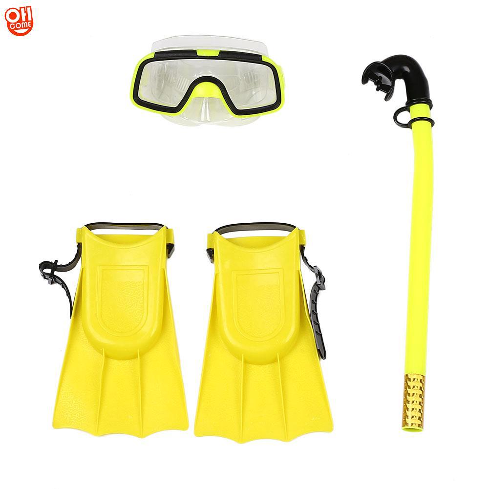 Set 4 món dụng cụ lặn biển gồm chân vịt+ống thở+mắt kính