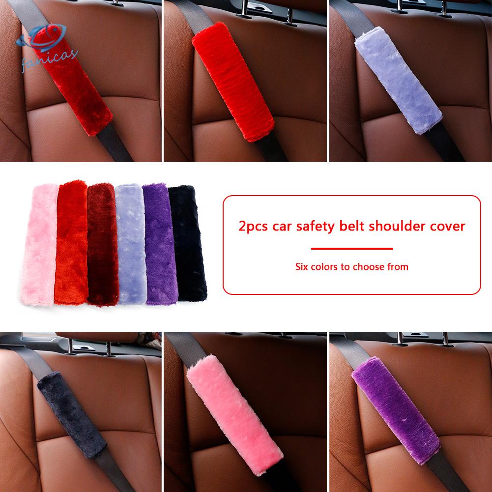 Set 2 vỏ bọc dây đai an toàn xe hơi mềm mại