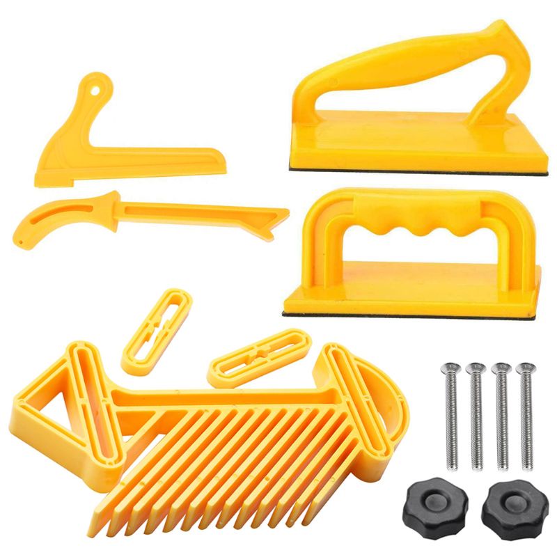 Bộ Bảng Định Tuyến Dạng Khối Ngắn Có Lông Vũ An Toàn Cho Chế Tác Gỗ