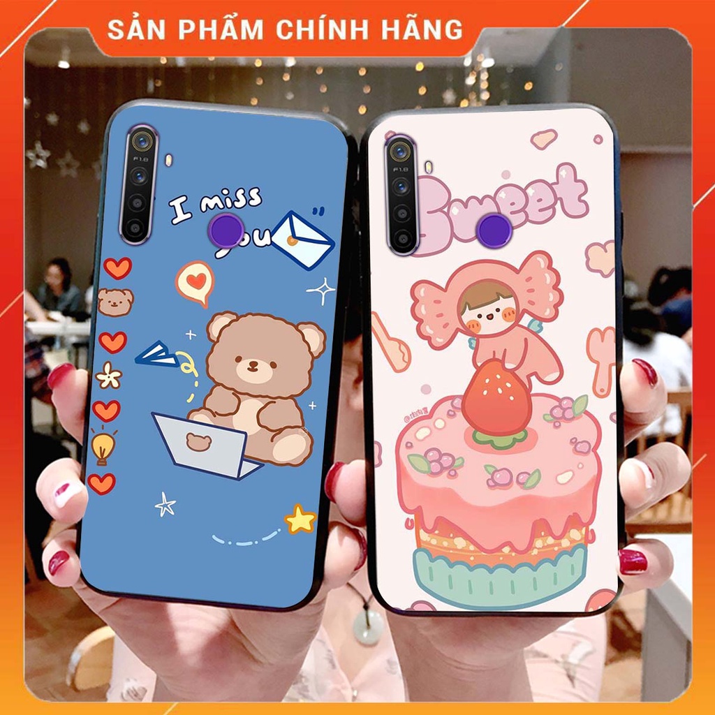 Ốp lưng Oppo REALME 5 PRO in hình Gấu xinh xắn, Bò sữa đáng yêu,  ĐẸP -  RẺ - XINH - ĐỘC ĐÁO