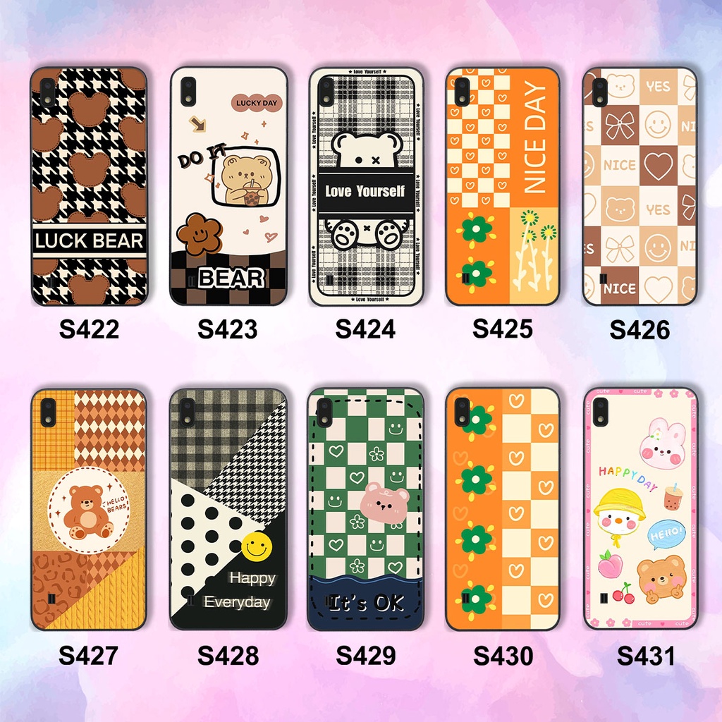 Ốp lưng Samsung A10 happy day, gấu bear dễ thương - BỀN - ĐẸP -BAO GIÁ TOÀN THỊ TRƯỜNG