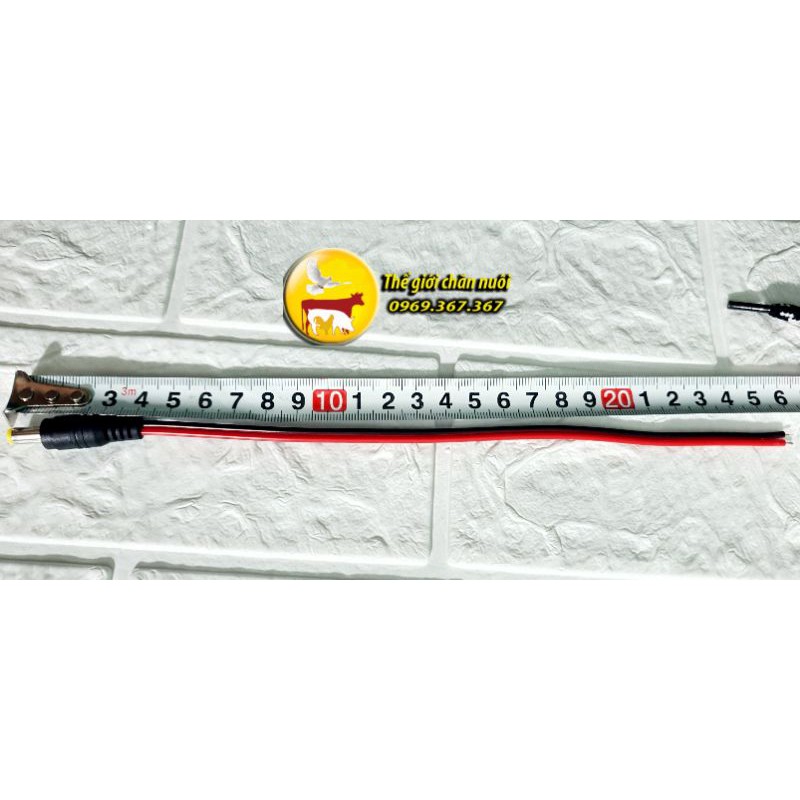 10 Dây nguồn jack DC đực  5.5x2.5mm dài 26cm