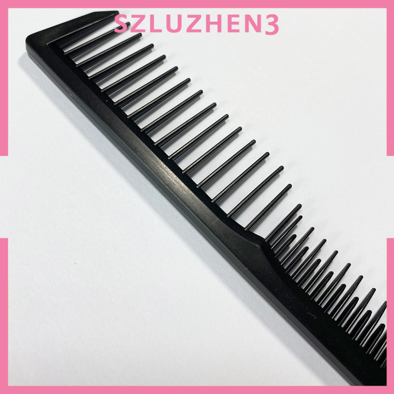 [SmartHome ] Heat Resistant Carbon Fibre Barber Comb Salon Cutting Comb Tools Black