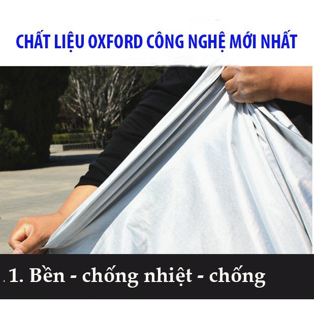 Bạt Phủ Xe Ô Tô 7 chỗ Tráng Nhôm Cao Cấp Hàng dày dặn