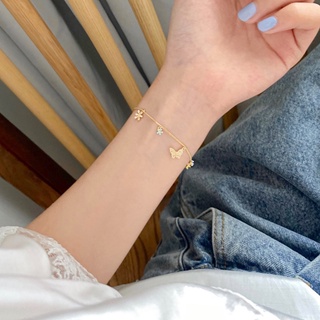 |KHÔNG ĐEN GI| Lắc tay butterfly daisy