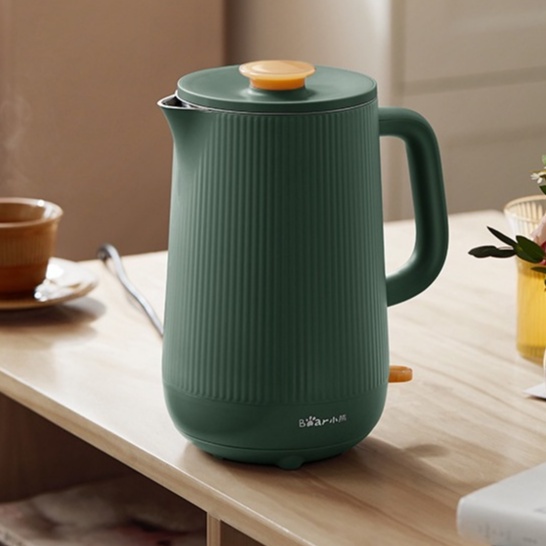 Ấm Đun Siêu Tốc Mini 1.6L Bear ZDH-P16L3, Bình Nấu Nước Siêu Tốc Đa Năng, Công Suất 1800W, Chất Liệu Inox304, BH 12Tháng