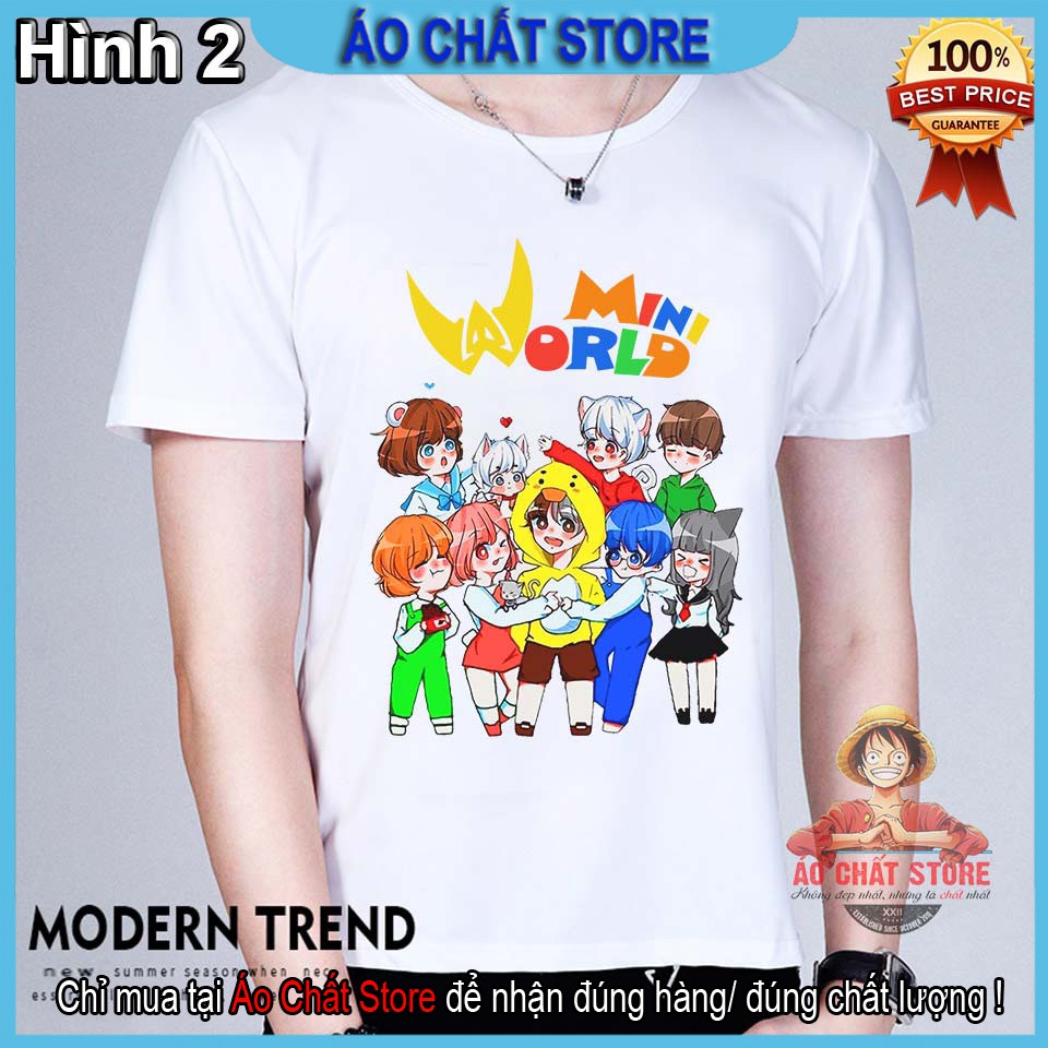 BST Áo Hero Team Mini World Đẹp | Áo Thun Mini World Toàn Thành Viên Hero Team Among Us Trẻ Em MC6