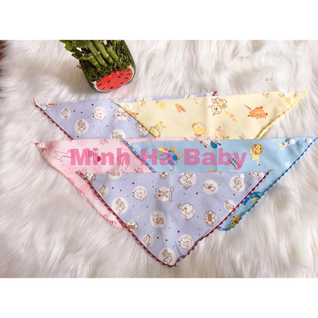 Sét 5 yếm nhung cúc bấm (sỉ,lẻ)