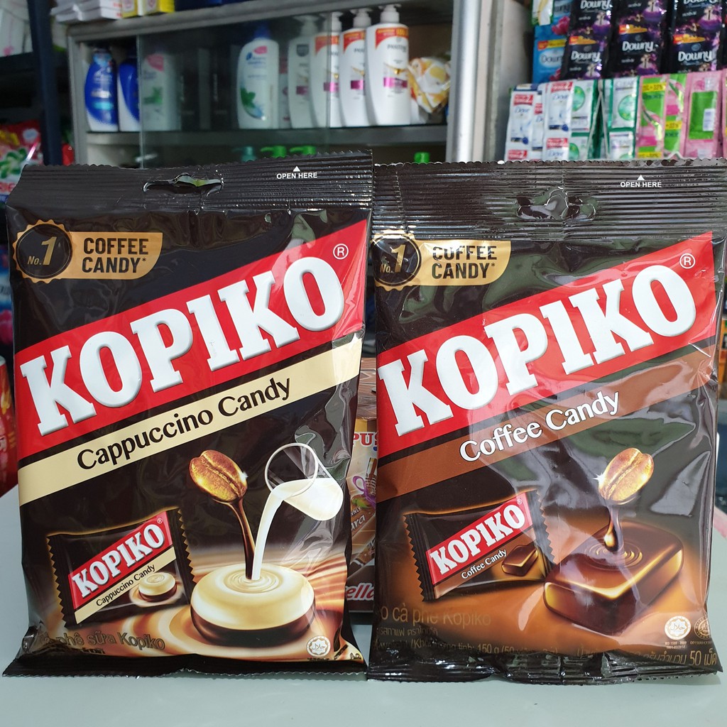 KẸO KOPIKO VỊ CÀ PHÊ / VỊ CÀ PHÊ SỮA - GÓI 150G