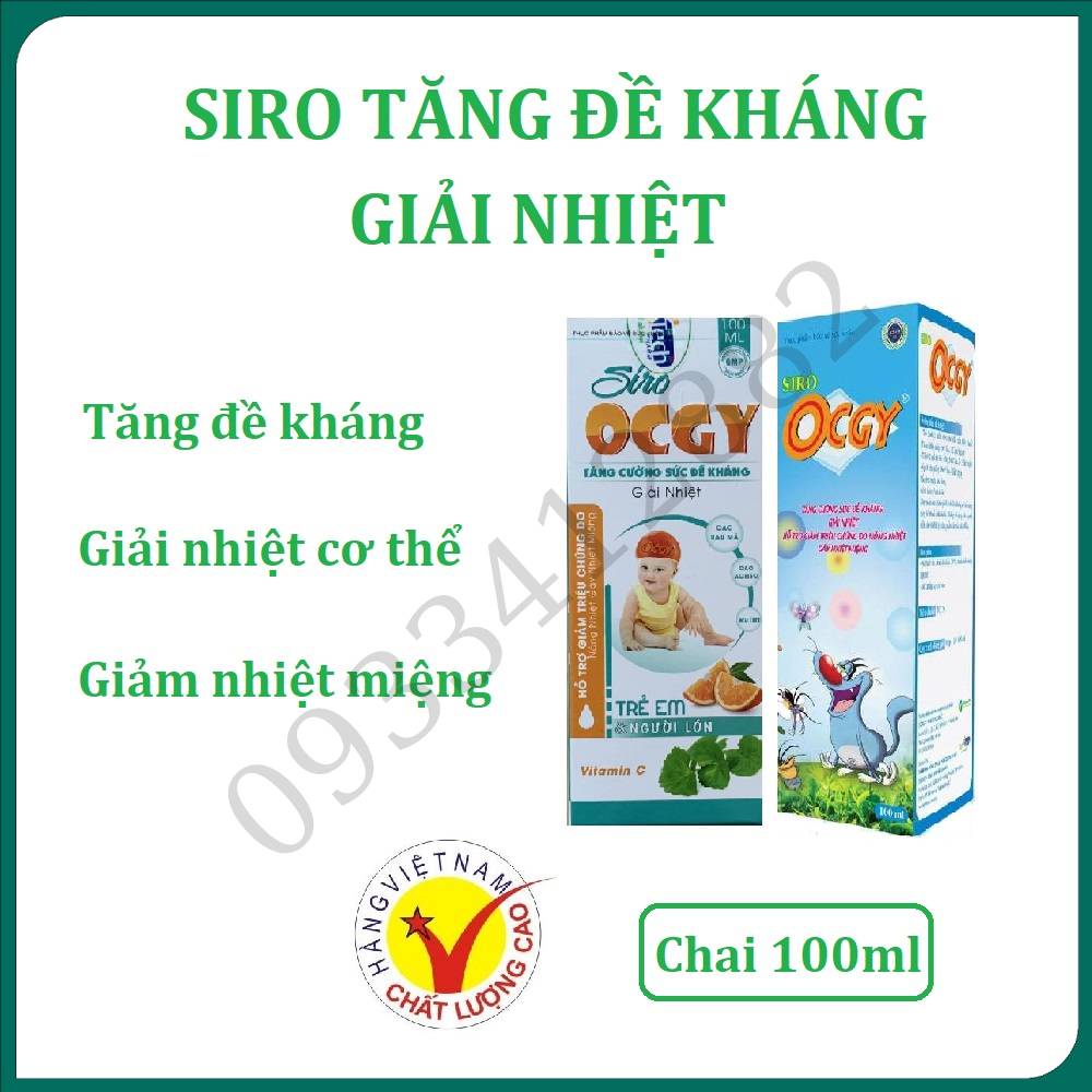 Siro Ocgy tăng đề kháng, giải nhiệt – Giải pháp cho người đề kháng kém, bị nóng miệng, nhiệt miệng, loét miệng