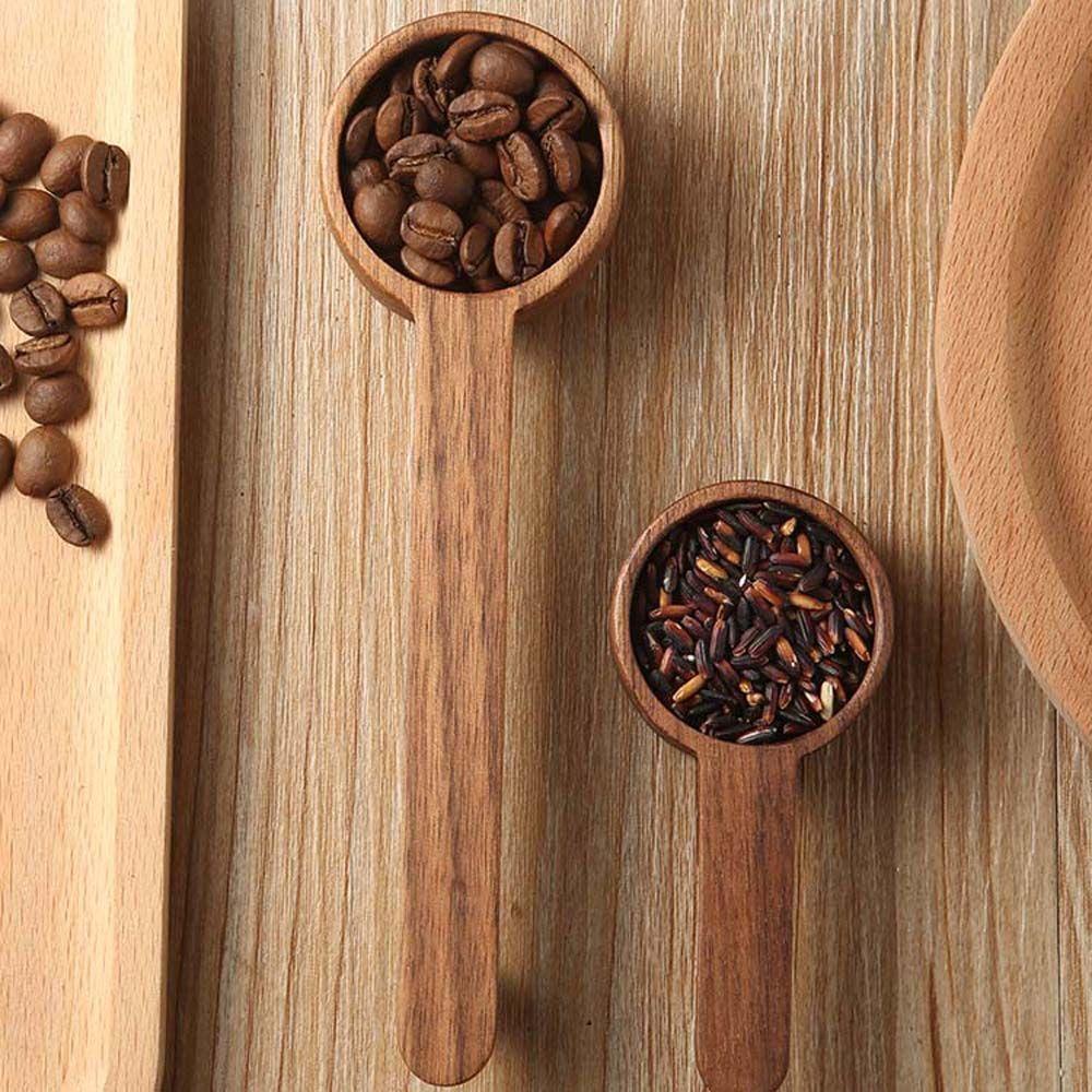 NICKOLAS Muỗng Đo Lường Làm Bánh Bằng Gỗ Óc Chó