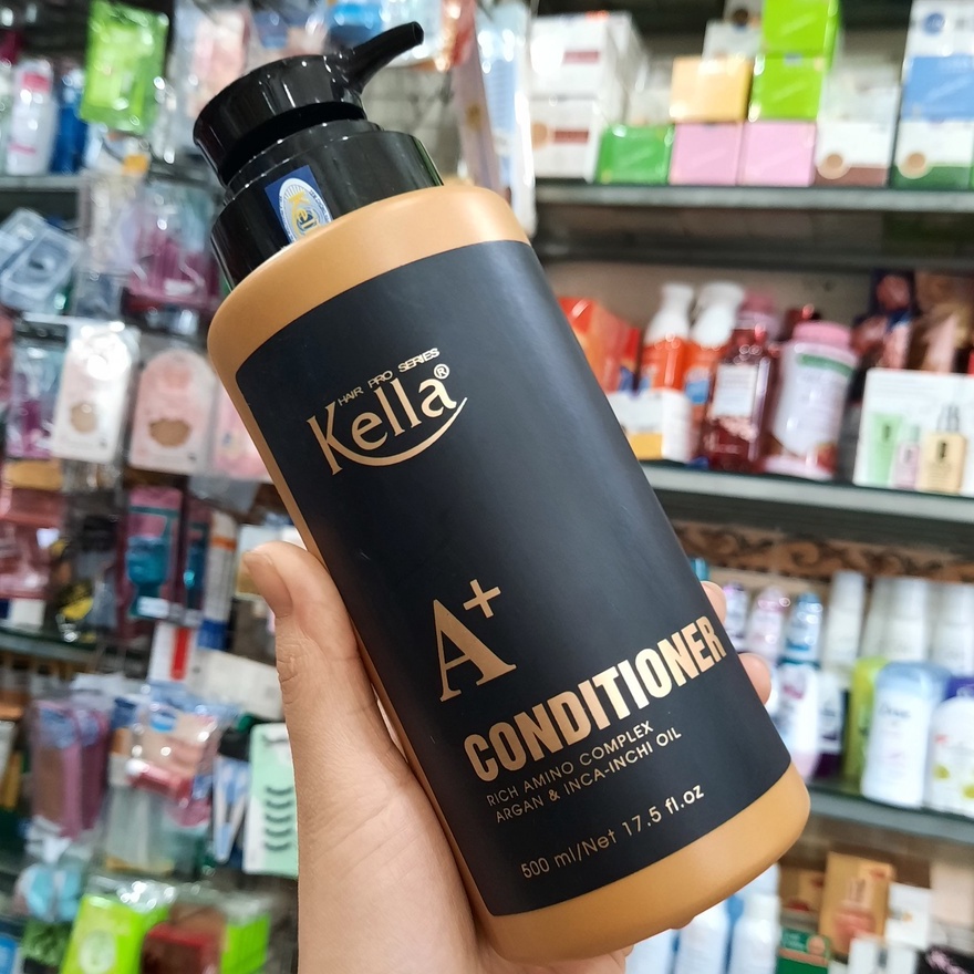 Bộ Gội xả cặp kella A+ vàng premium no sunfat   phục hồi tóc nát ,tái tạo biểu bì tóc, giúp tóc chắc khỏe