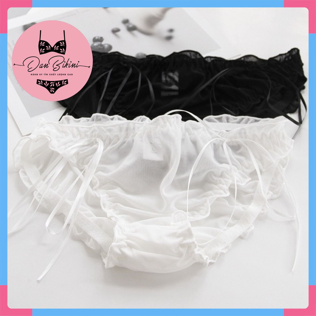 Quần Lót Nữ - Quần Lót Ren cao cấp bèo nhún ren mềm mại sexy quyến rũ DAN STORE Mã A067