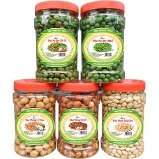 Combo 5 hũ đậu sấy giòn loại thượng hạng tlp- mỗi hũ 200g