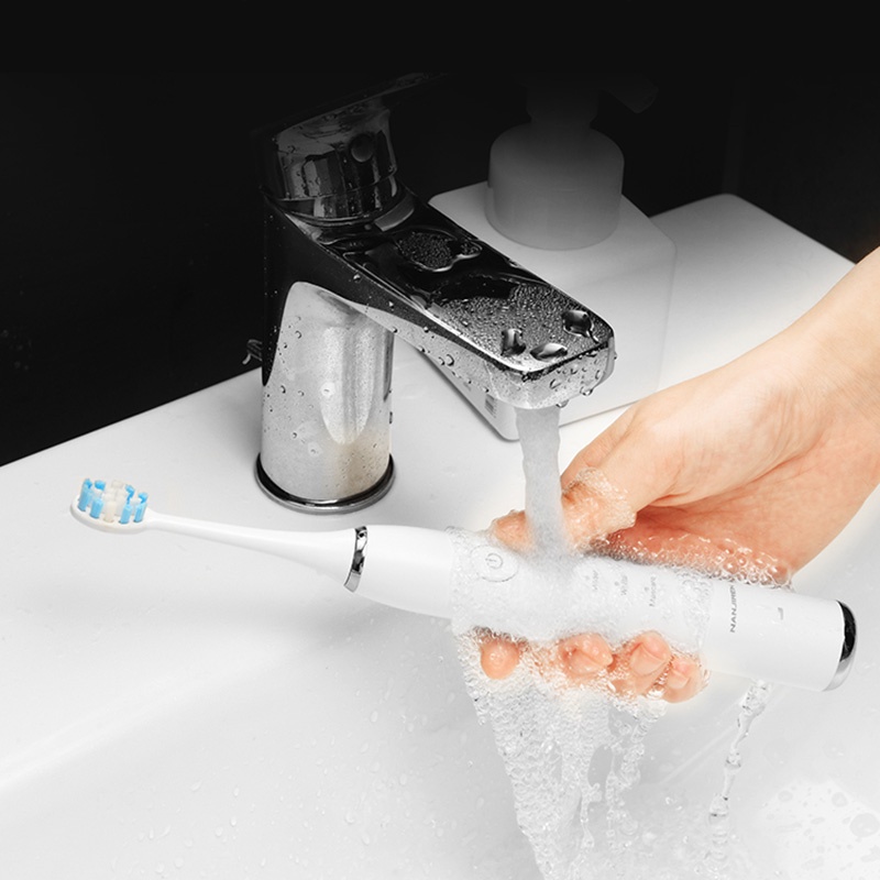 Njr-D1 Pro bàn chải đánh răng điện IPX7 không thấm nước 4 chế độ 12 bánh răng.