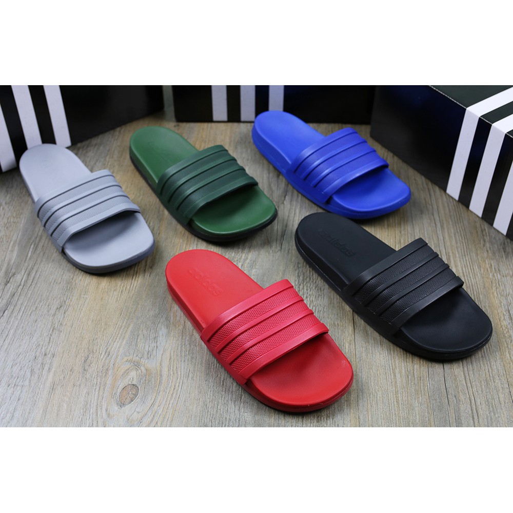 Dép quai ngang thể thao Adidas Plus siêu êm màu xanh dương hàng vnxk