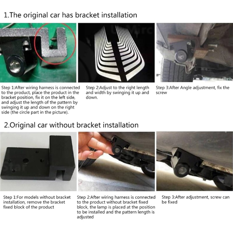 Bộ 2 Đèn LED Chiếu Logo Gắn Cửa Xe Hơi Chống Va Chạm Hình Đôi Cánh Thiên Thần