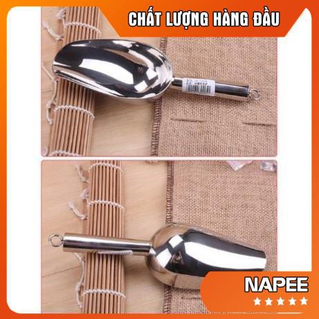 Muôi xúc đá loại lớn inox cao cấp