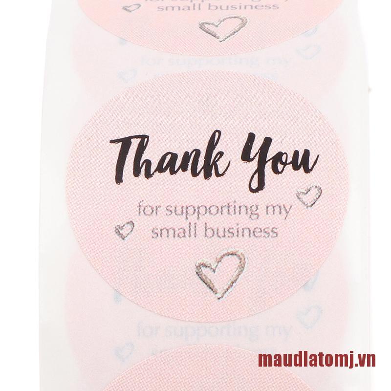 ATOMJ Round Thank You For Supporting My Small Business Hand Made Labels Stick