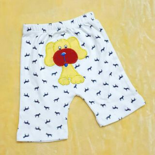 Set 5 quần lửng thêu mông thú bé trai/ gái