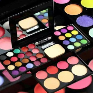 Bộ phấn trang điểm 2 tầng hiệu ADS - Set trang điểm makeup cao cấp ADS 5in1 siêu tiện ích và tiết kiệm