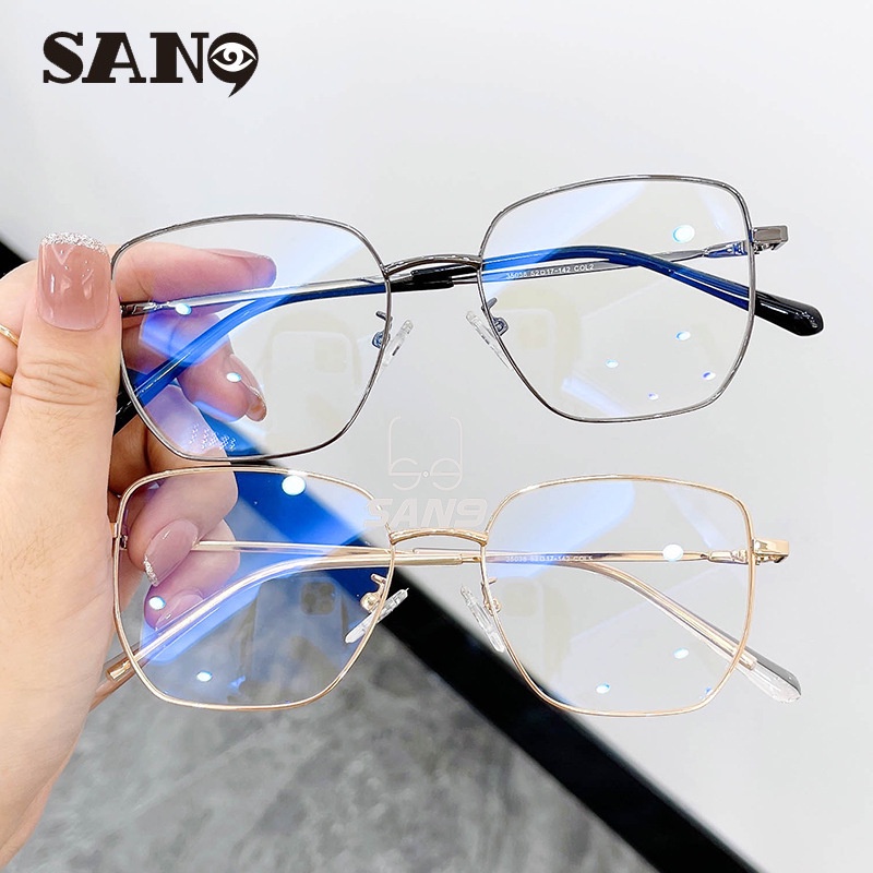 Kính cận gọng kim loại siêu nhẹ co giãn giản đơn sành điệu