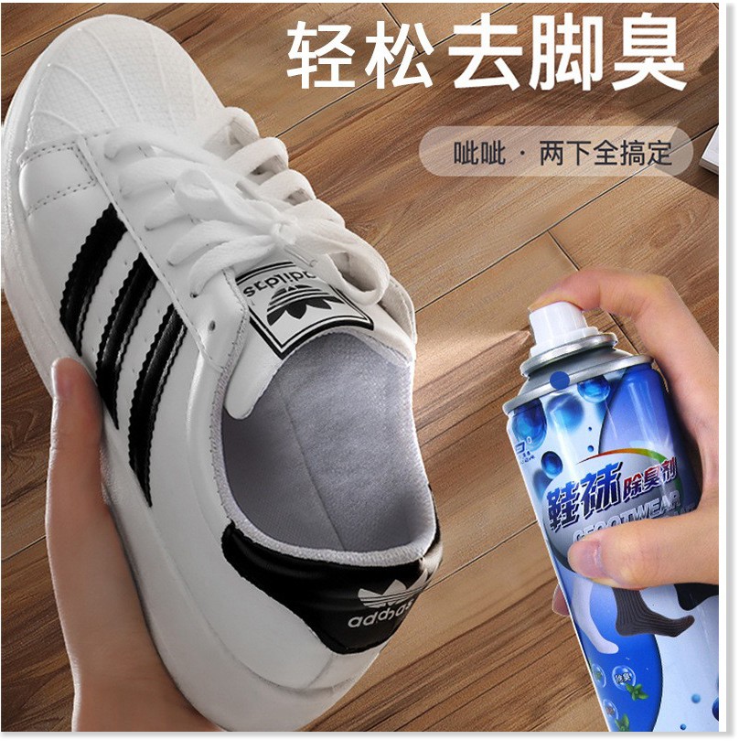 Chai xịt khử mùi giày GIÁ SỈ Xịt khử mùi giày, dép, mũ công nghệ nano bạc hương thơm dễ chịu, ngừa vi khuẩn 9235